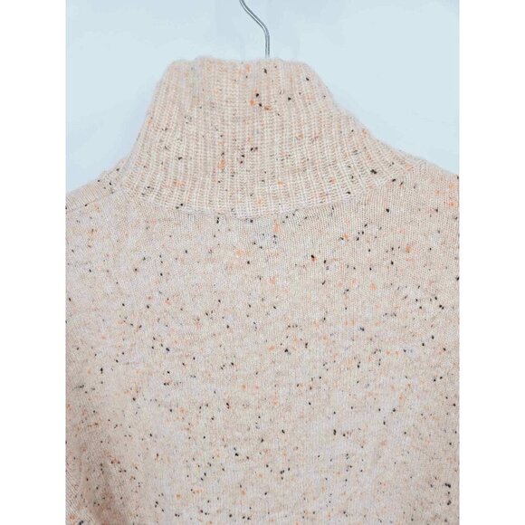 Ann Taylor Cashmere Pink Speckled Turtleneck Tunic Sweater Size Small - Picture 6 of 7
